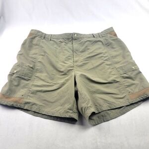 Columbia Performance Fishing Gear mesh pocket stretch back waist shorts